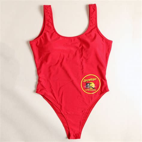 baywatch bikini|Classic Baywatch Style One Piece Swimsuit 